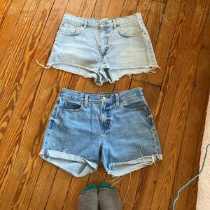 Size 8 denim shorts bundle
